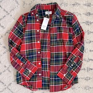 Boys Plaid Button Up Shirt